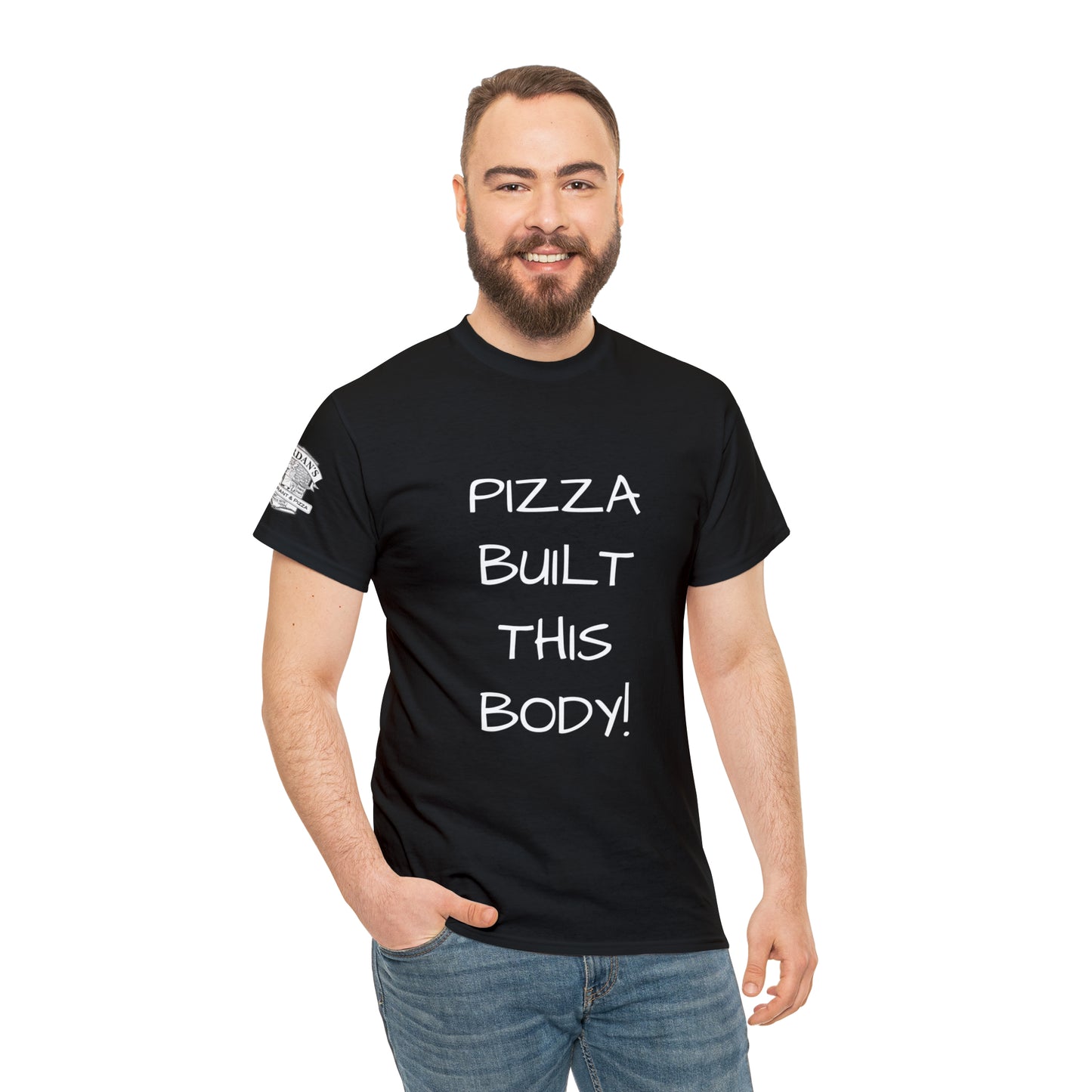 Pizza Built This Body - Adult T-shirt