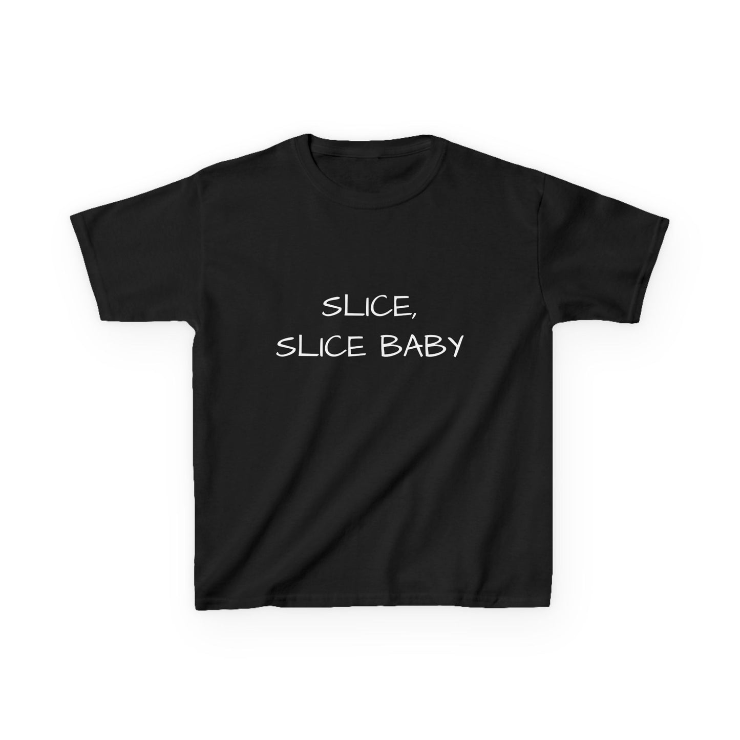 Kids Tee "Slice, slice baby" with Jordan's Pizza Logo