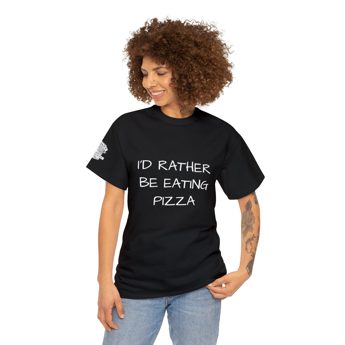 I'd Rather Be Eating Pizza - Adult T-shirt