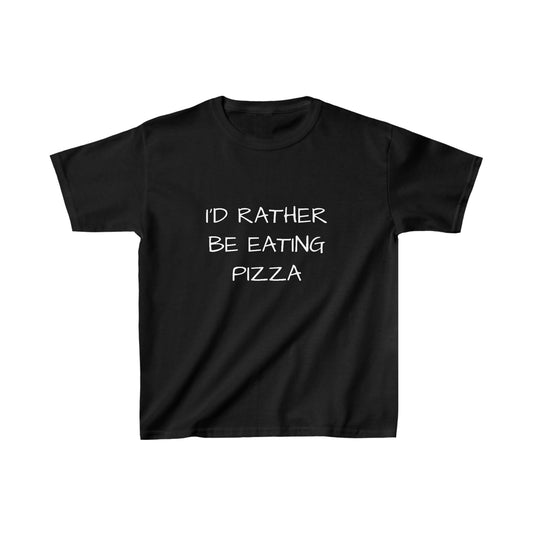 I'd Rather Be Eating Pizza - Kid's T-Shirt