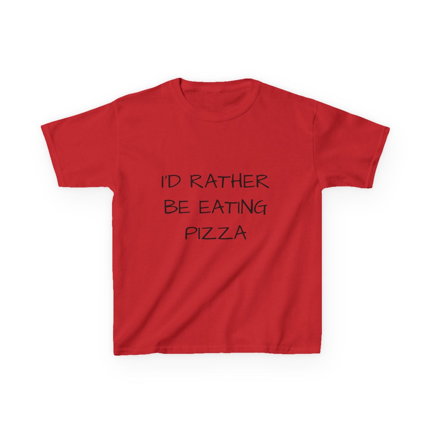 Kids Tee "I'd Rather Be Eating Pizza" with Jordan's Pizza Logo