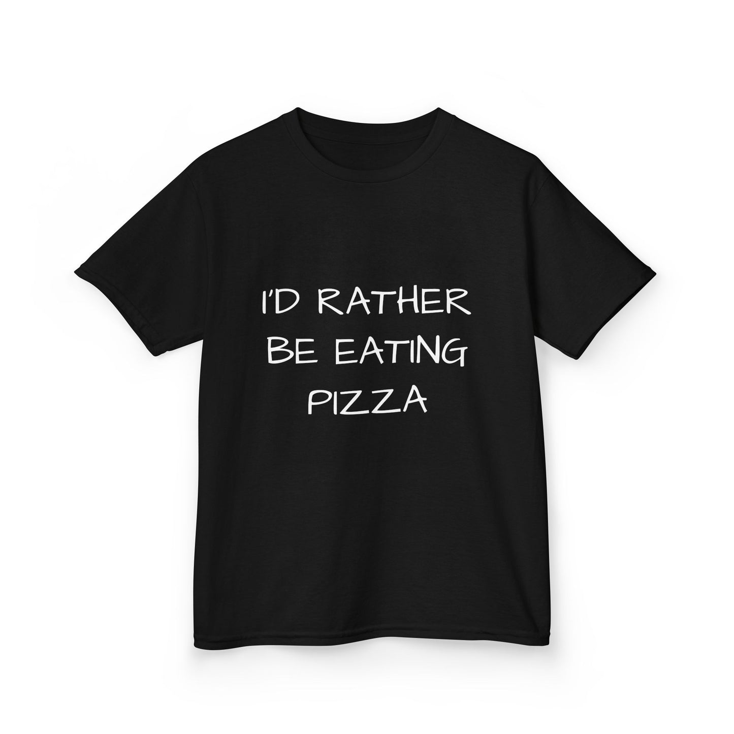 Kids Tee "I'd Rather Be Eating Pizza" with Jordan's Pizza Logo
