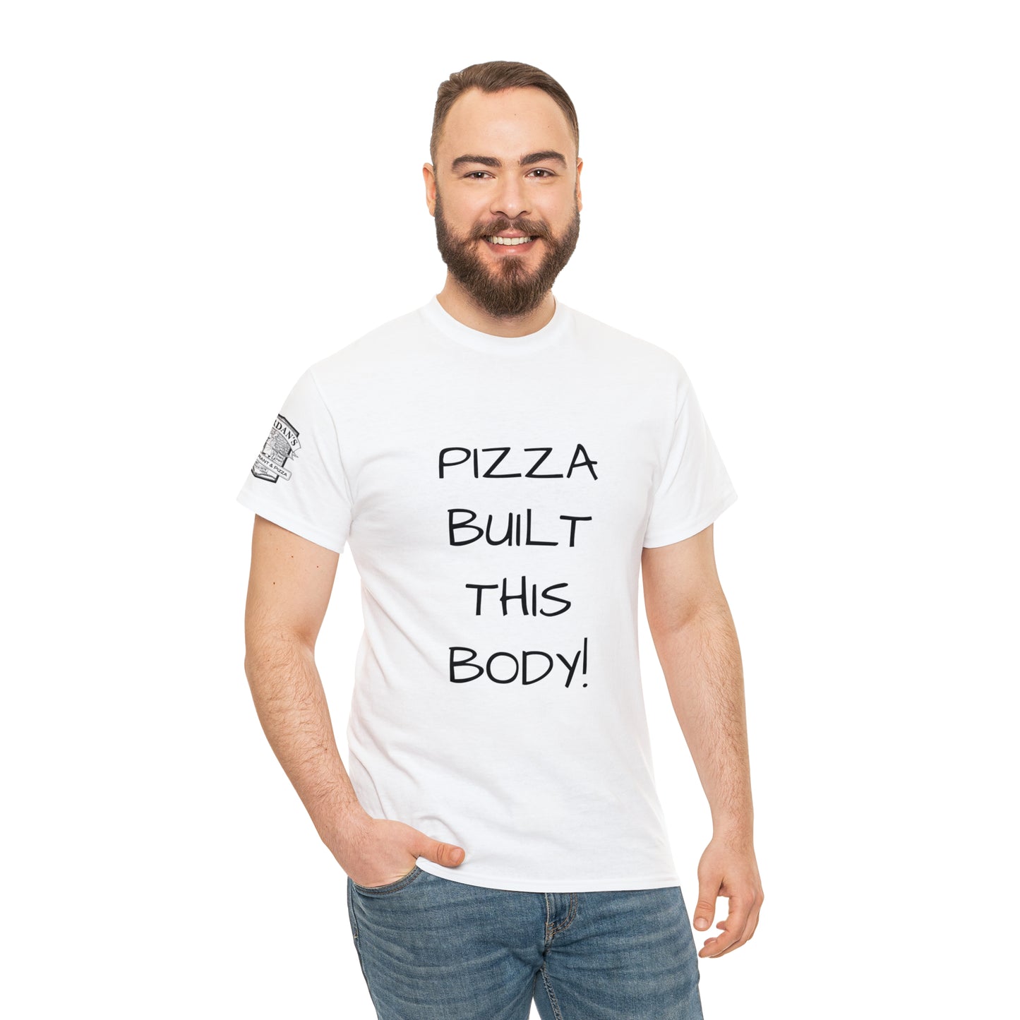 Pizza Built This Body - Adult T-shirt