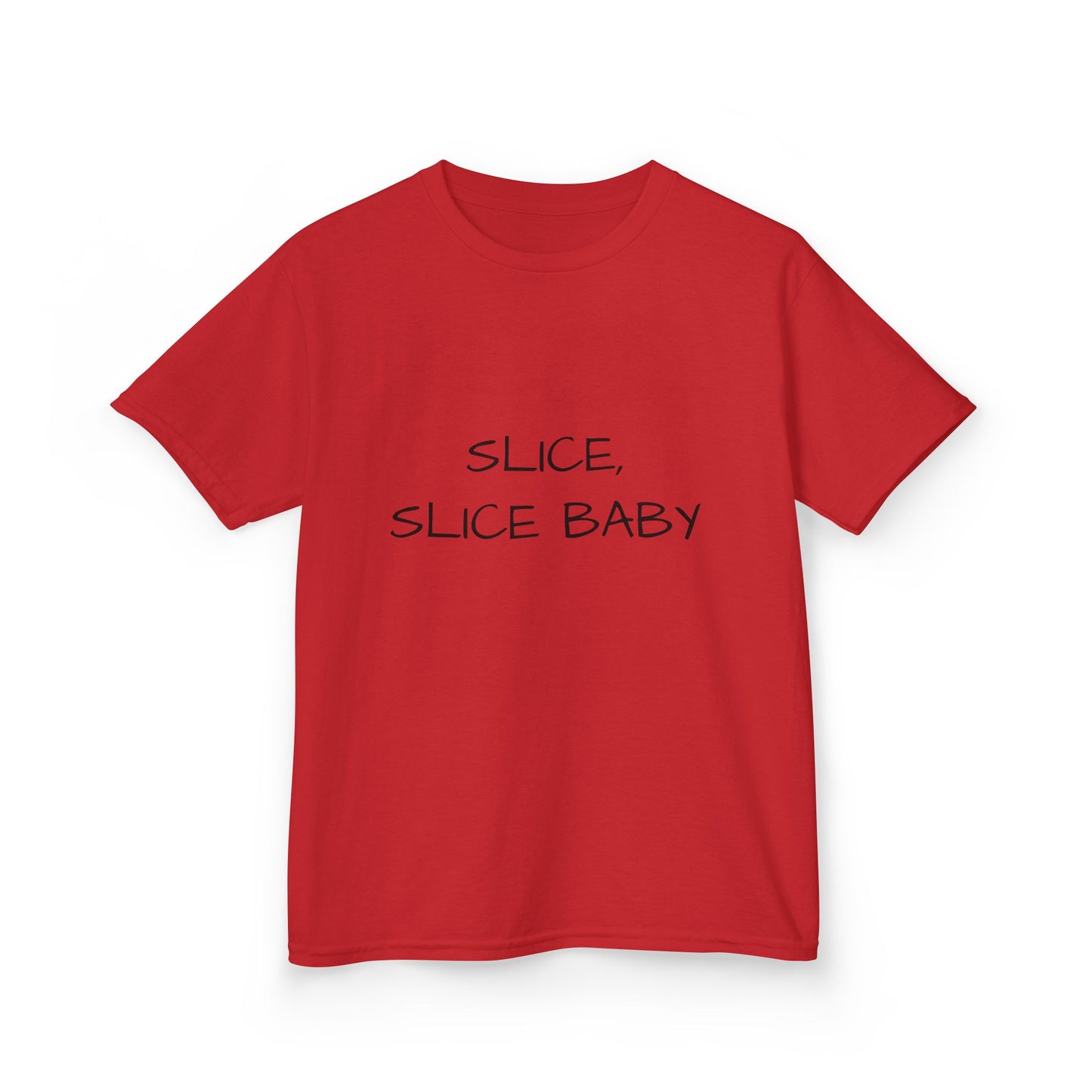 Kids Tee "Slice, slice baby" with Jordan's Pizza Logo