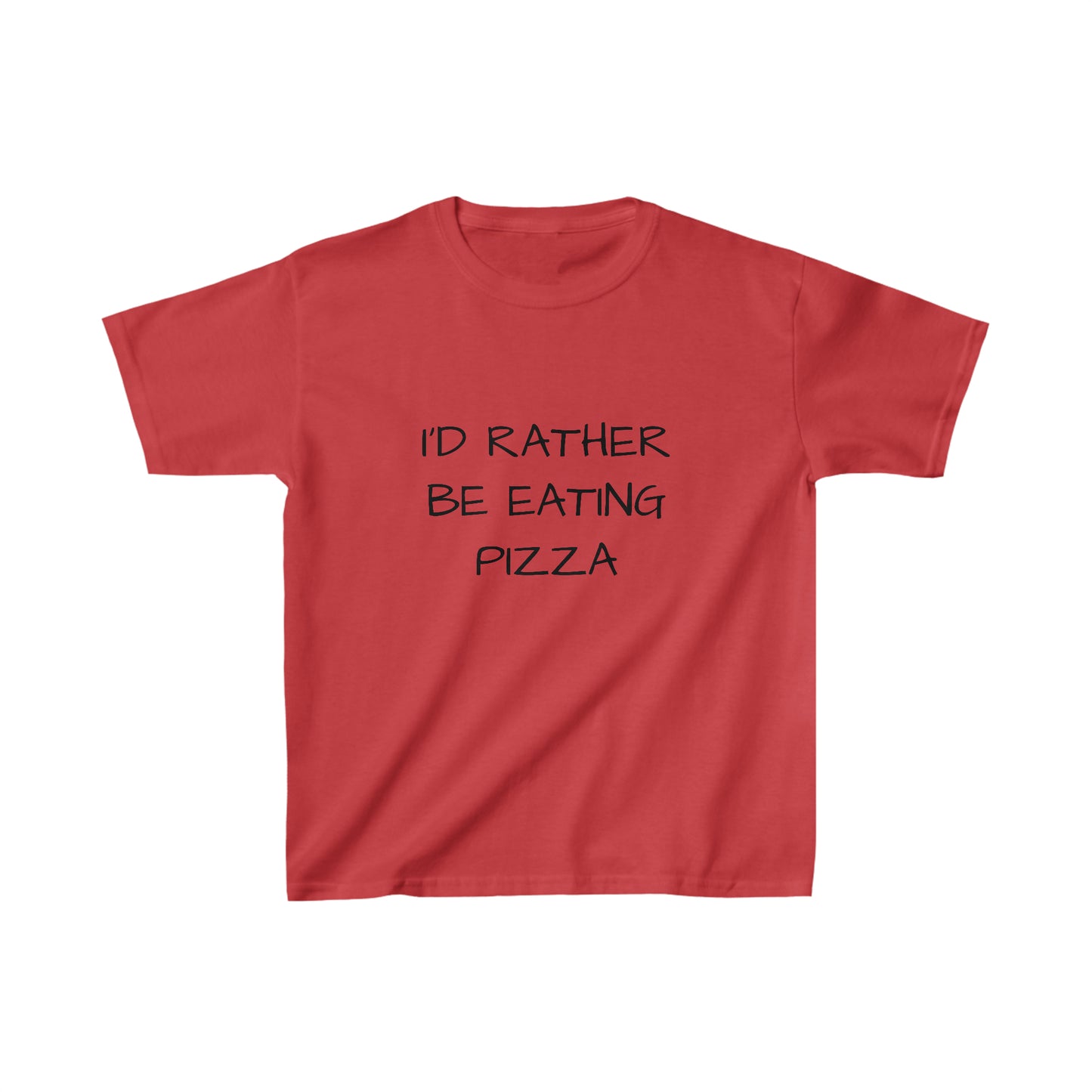 I'd Rather Be Eating Pizza - Kid's T-Shirt