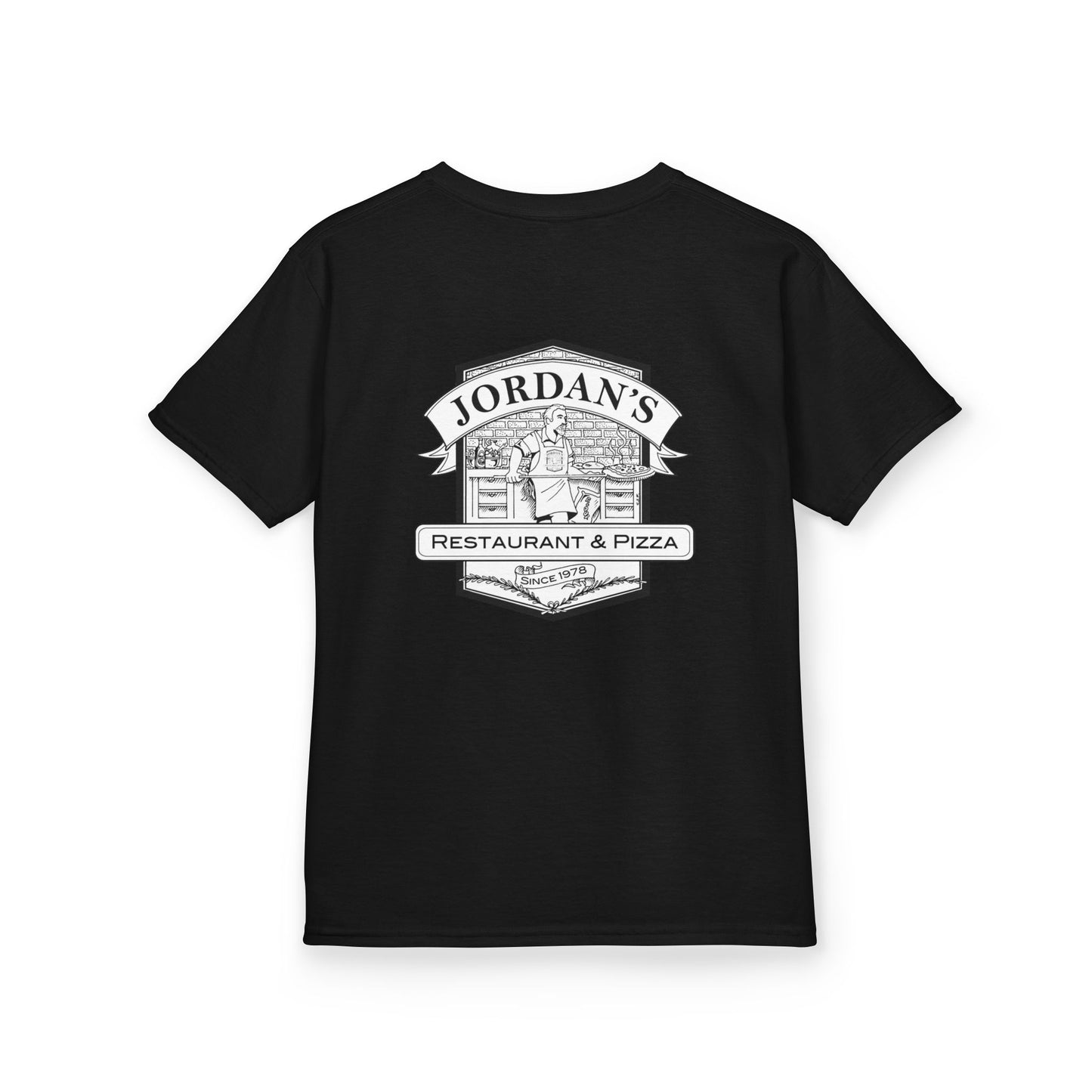 Kids Tee "I'd Rather Be Eating Pizza" with Jordan's Pizza Logo