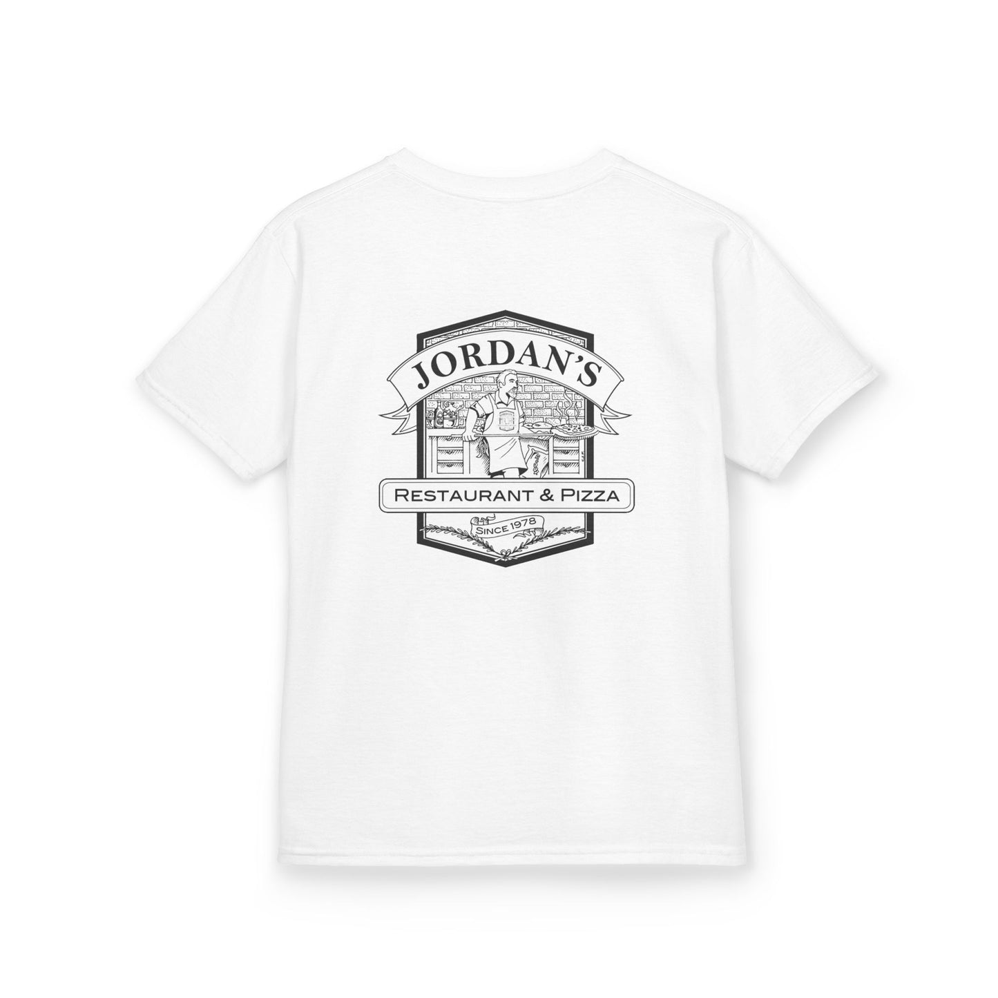 Kids Tee "I'd Rather Be Eating Pizza" with Jordan's Pizza Logo