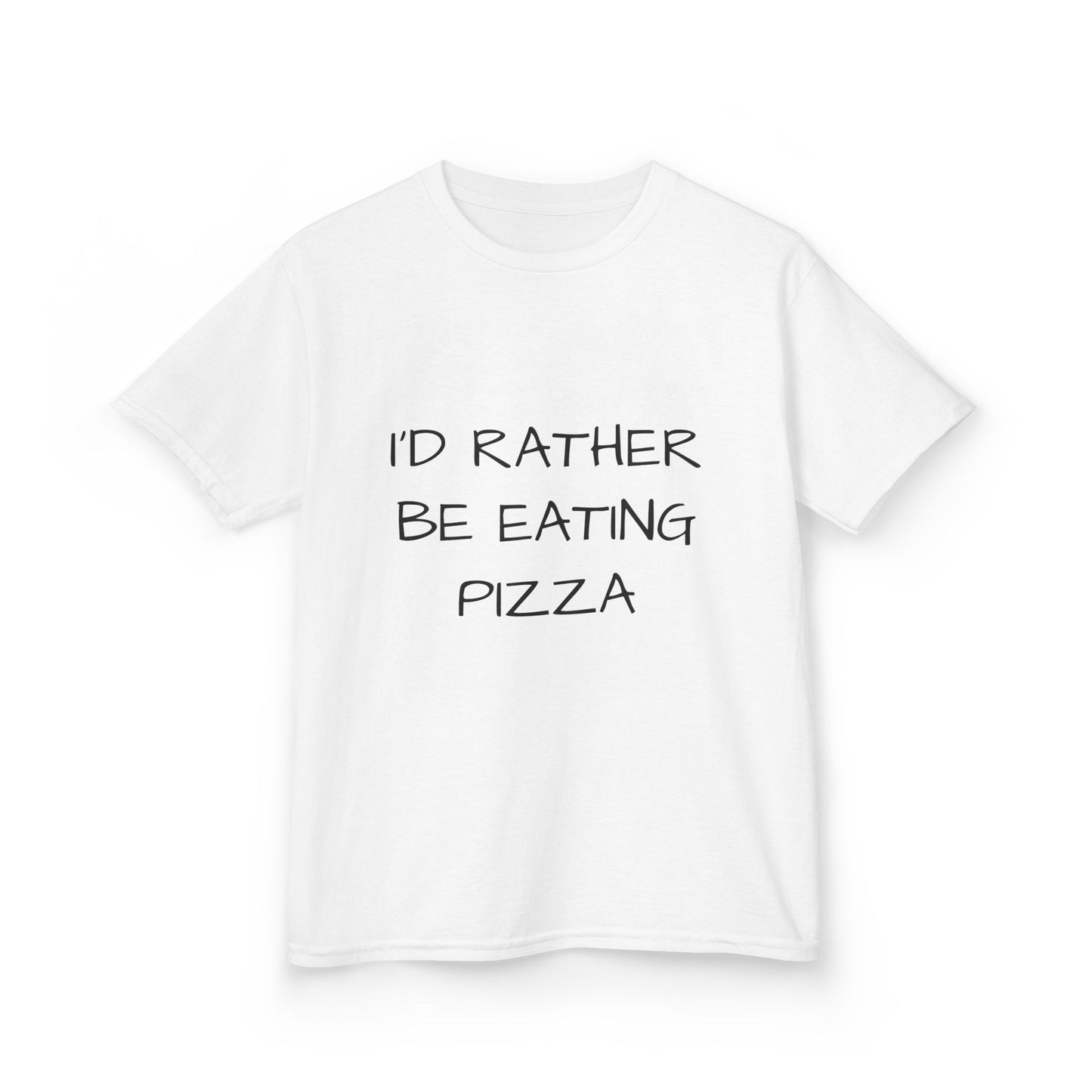 Kids Tee "I'd Rather Be Eating Pizza" with Jordan's Pizza Logo