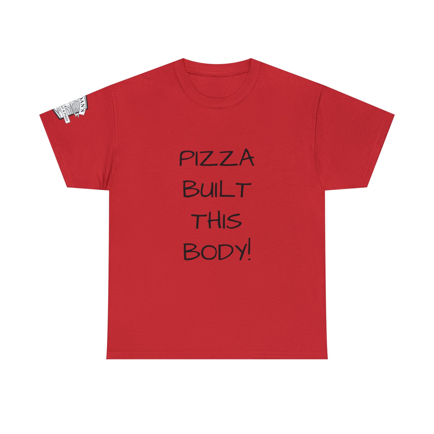 Pizza Built This Body - Adult T-shirt