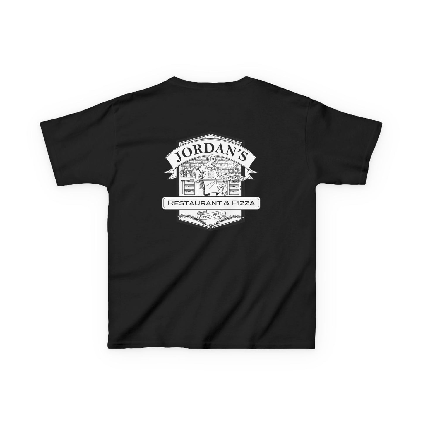 Kids Tee "I'd Rather Be Eating Pizza" with Jordan's Pizza Logo
