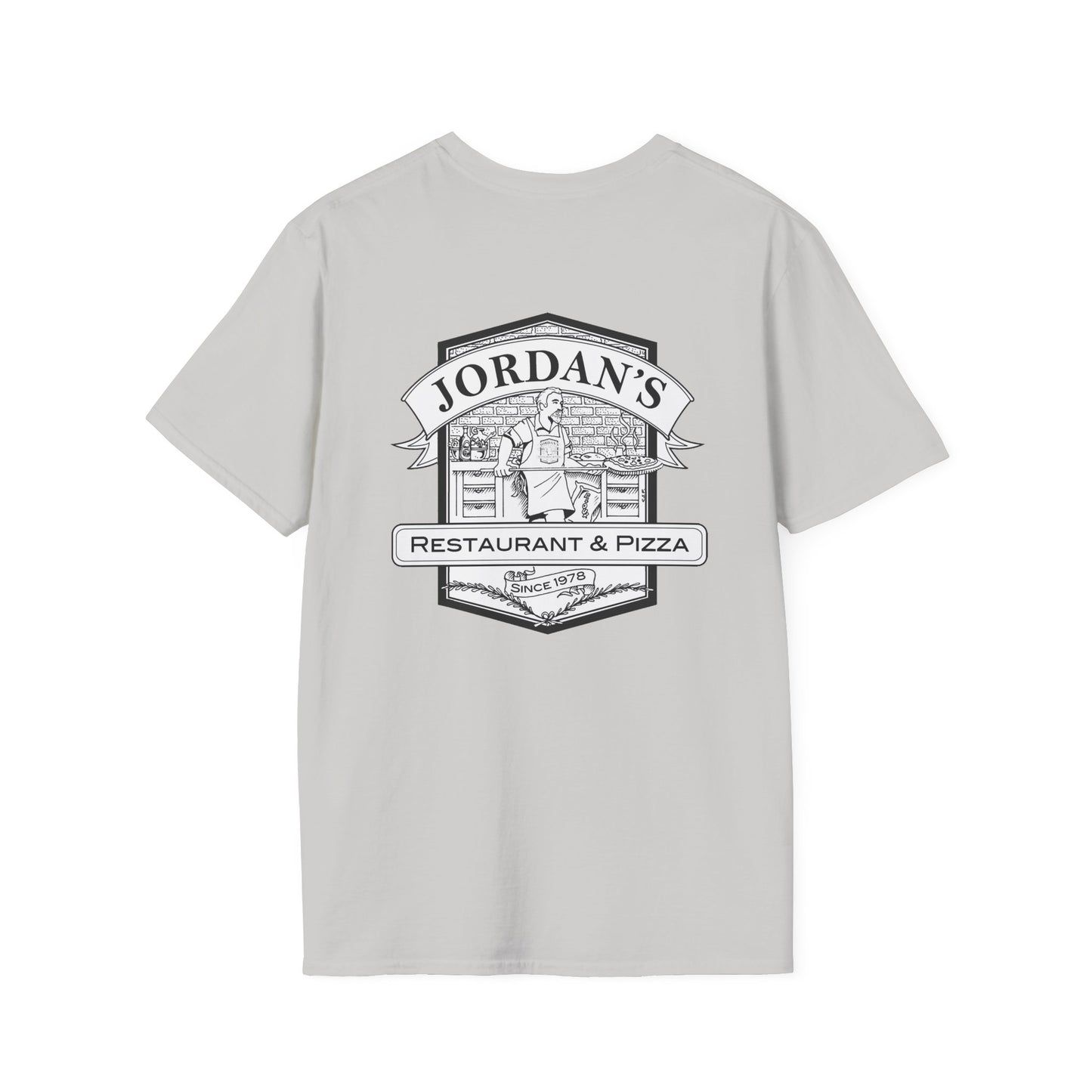 Jordan's Pizza Back Logo T-Shirt